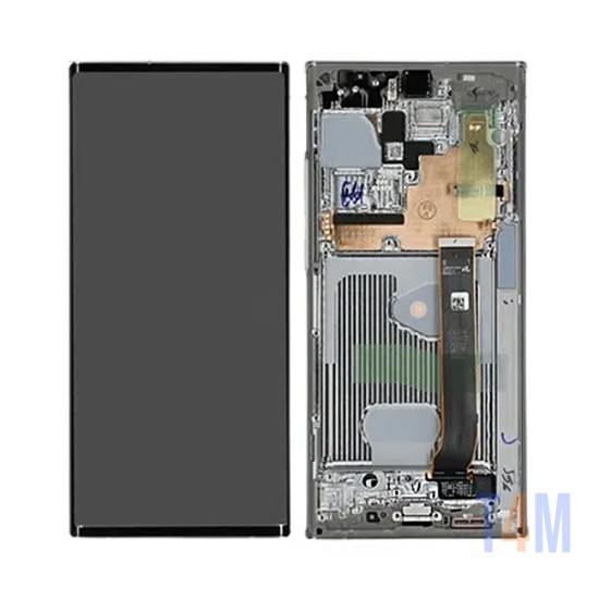 Touch+Display com Frame Samsung Galaxy Note 20 Ultra/SM-N985/N986F 6,9" Service Pack (GH82-23596C/23597C/23599C) Branco